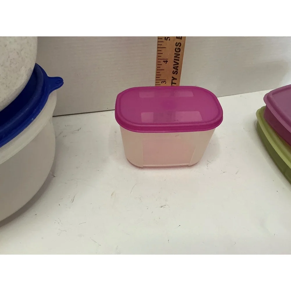 Tupperware Vintage Mixed Lot Food Storage Containers Bowls Lids Multi Color Set